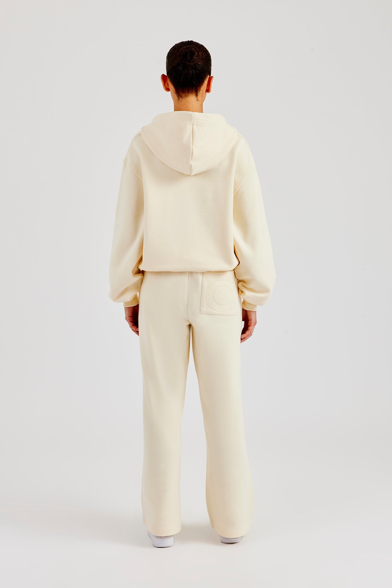C Embroidered Zip Through Tracksuit - Butter Yellow