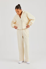 C Embroidered Zip Through Tracksuit - Butter Yellow