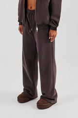 Wide Leg Jogger - Coffee