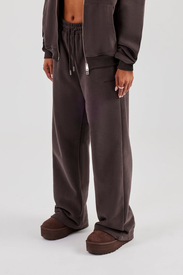 Wide Leg Jogger - Coffee