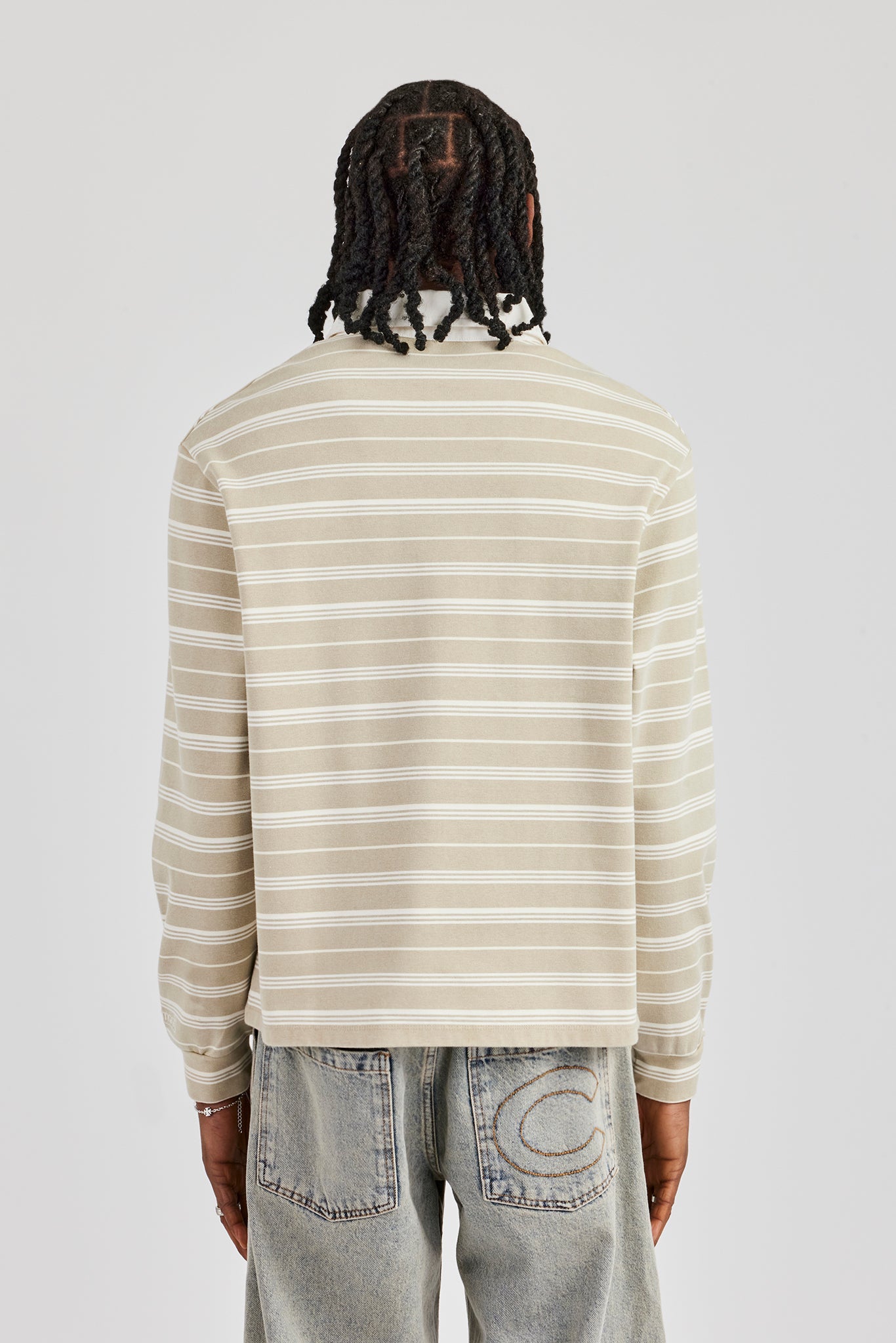 Stripe Rugby Polo Top