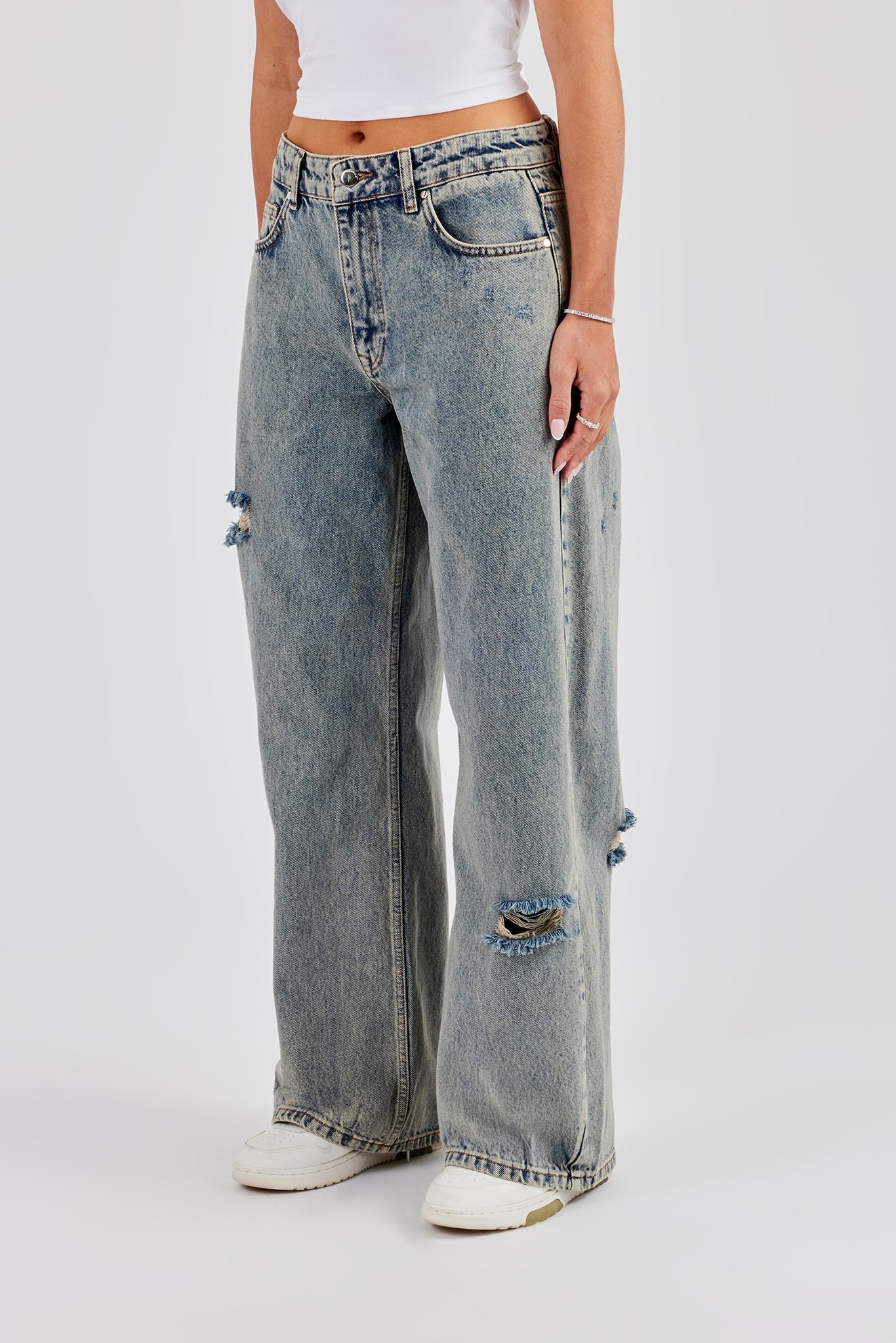 Shadow Pocket Baggy Jean - Antique Wash