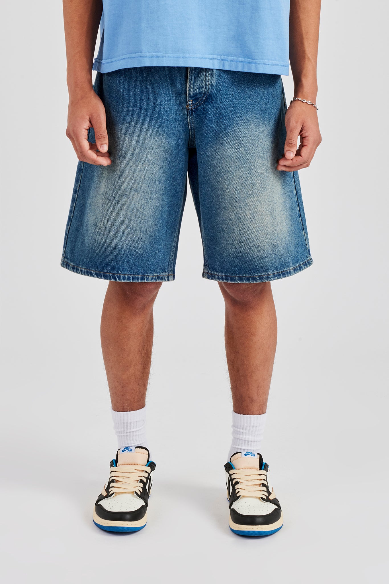 Denim Bermuda Jorts - Antique Wash