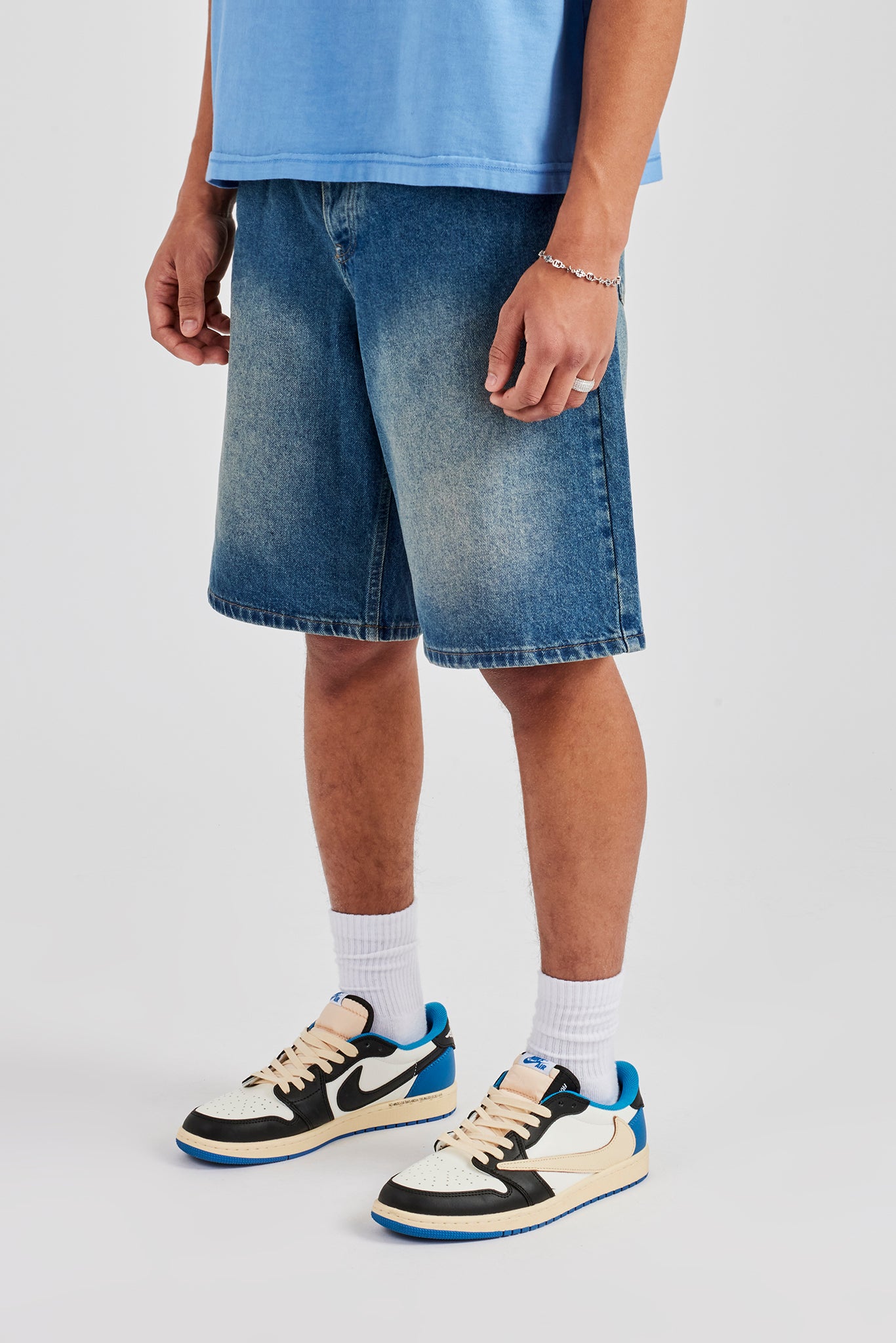 Denim Bermuda Jorts - Antique Wash