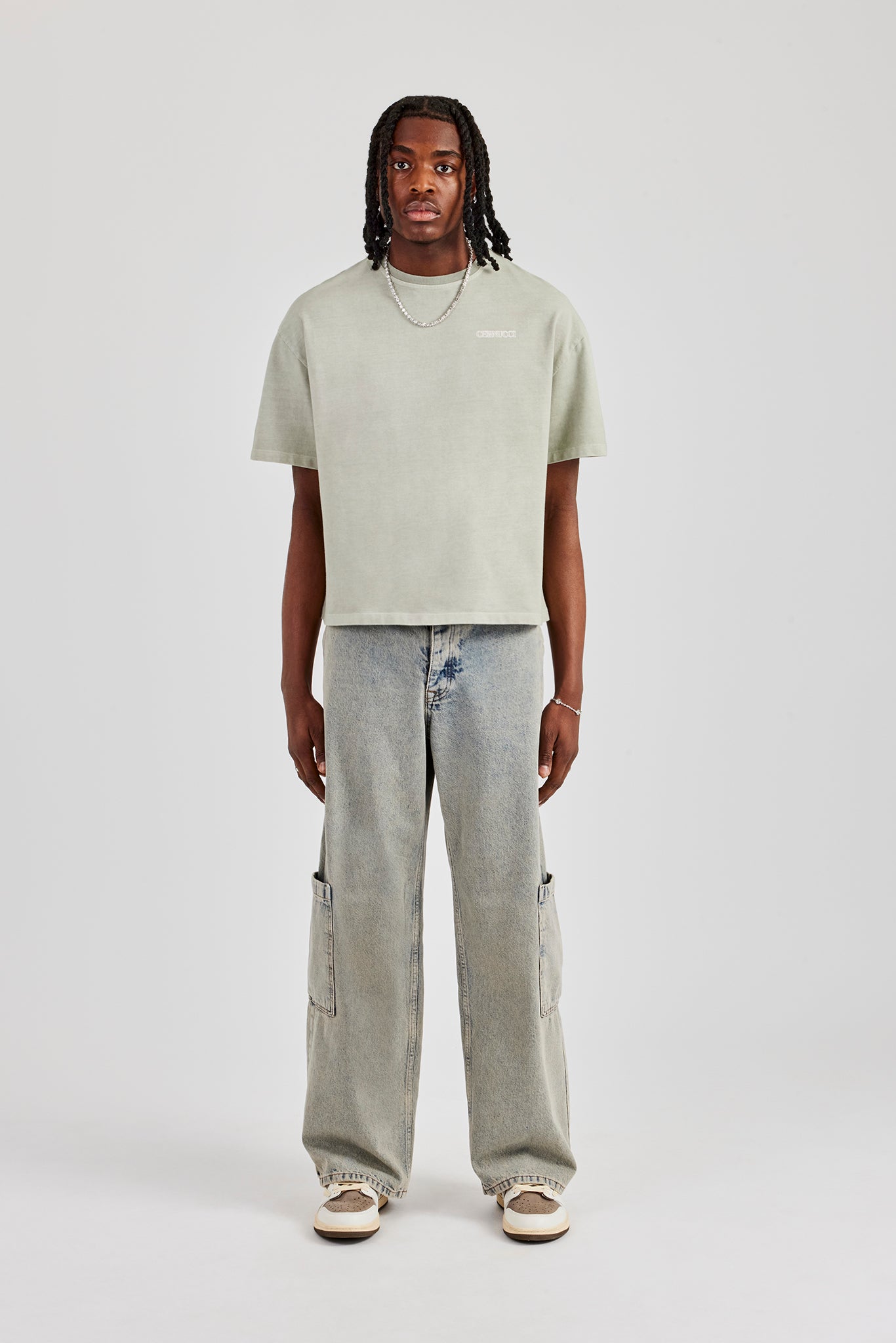 Baggy Fit Patch Pocket Jean - Antique Wash