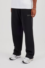 Logo Tab Relaxed Jogger  Black