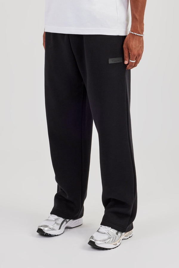 Logo Tab Relaxed Jogger  Black
