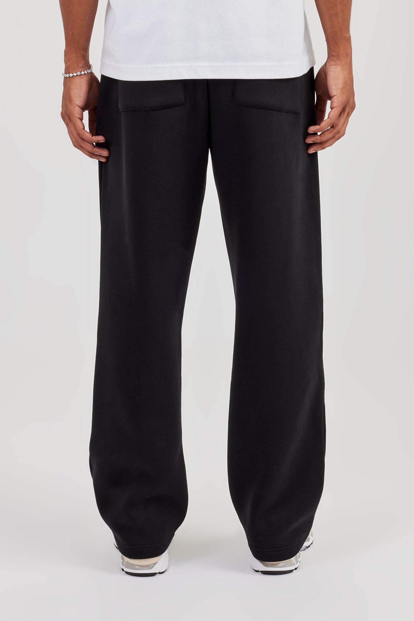 Logo Tab Relaxed Jogger  Black