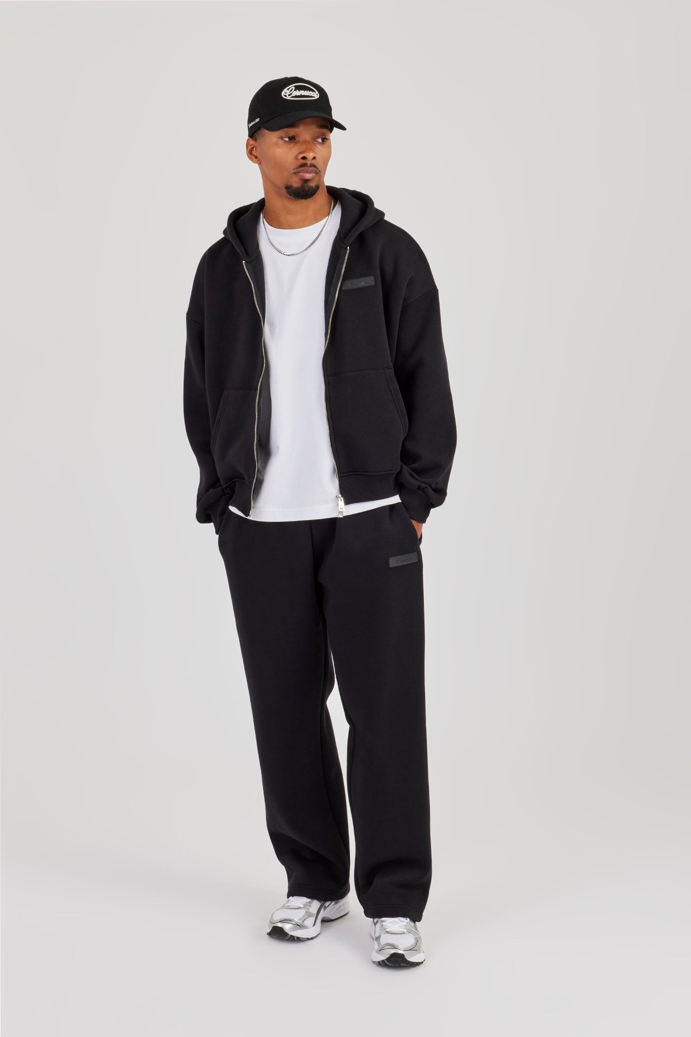 Logo Tab Relaxed Jogger  Black