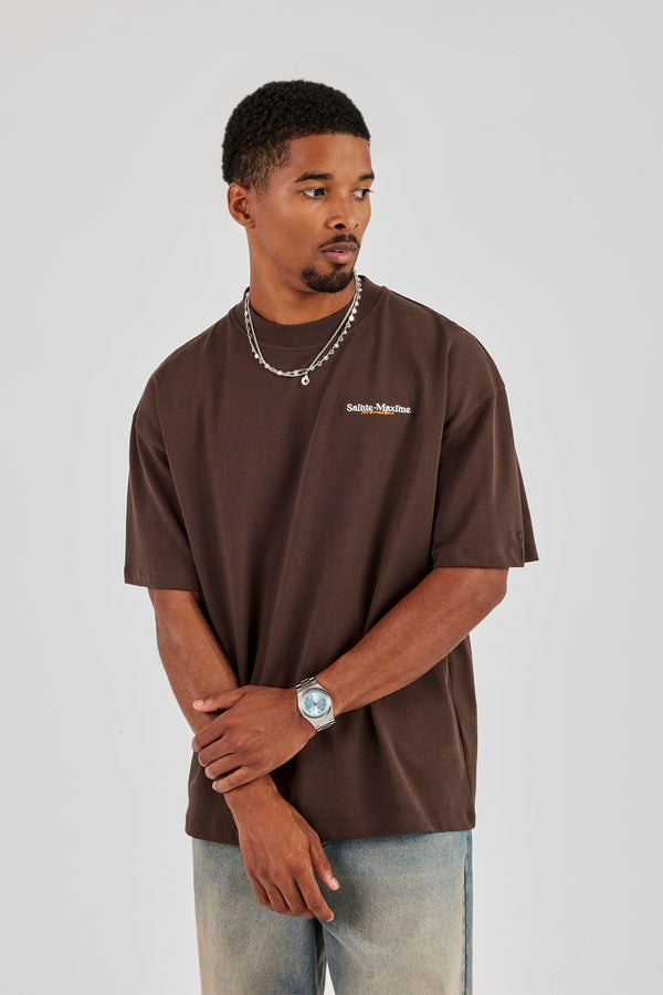 Sainte Maxime Oversized T-Shirt - Chocolate