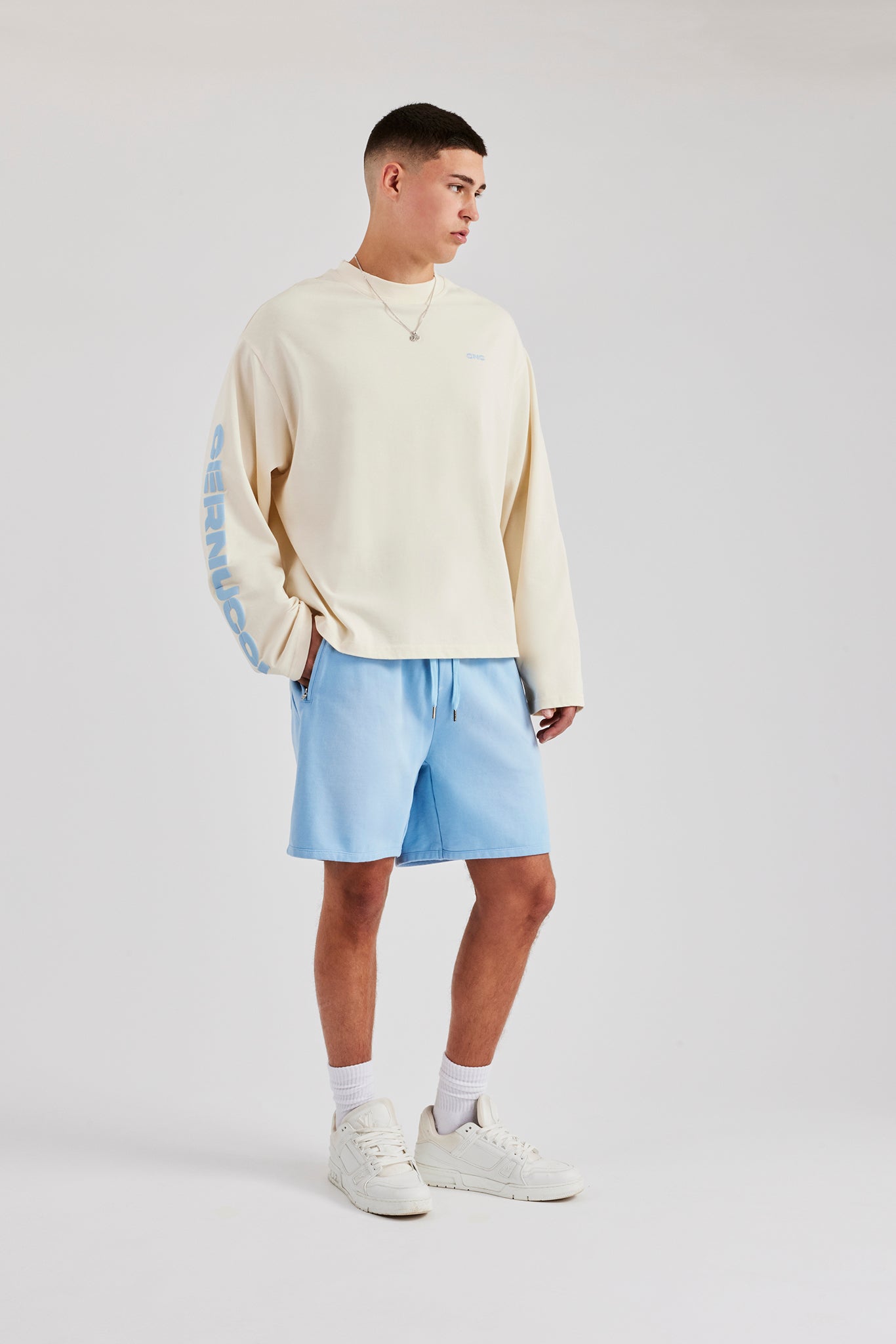 Sleeve Printed Long Sleeve T-Shirt