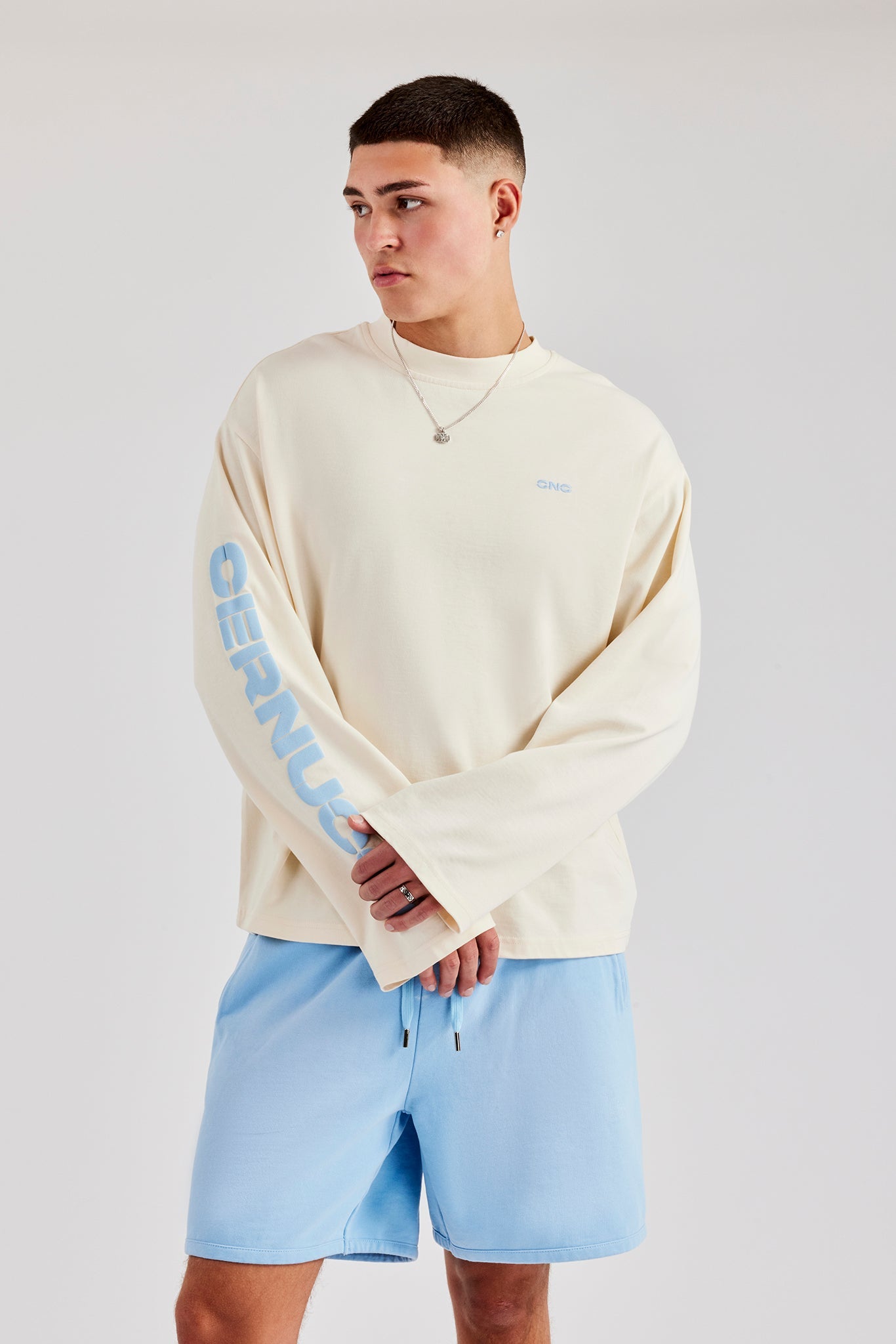 Sleeve Printed Long Sleeve T-Shirt