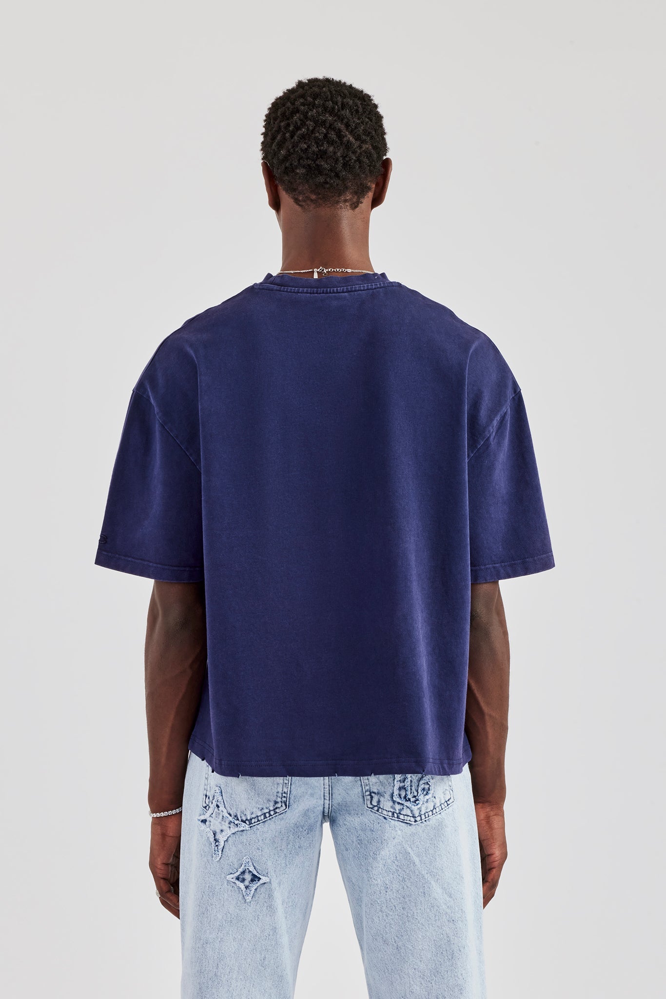Boxy Washed Pocket Detail T-Shirt