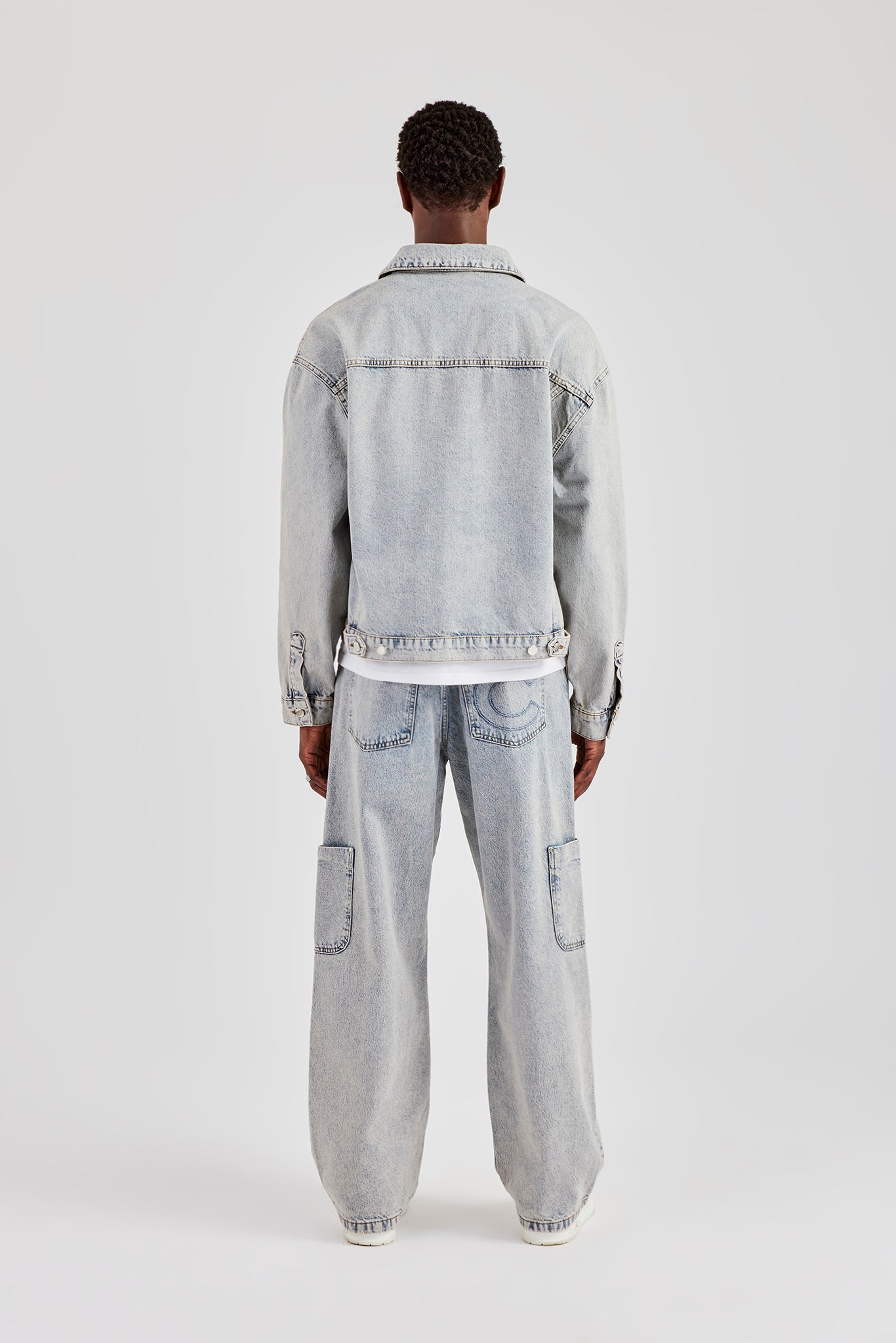 Baggy Carpenter Detail Jean - Antique Wash