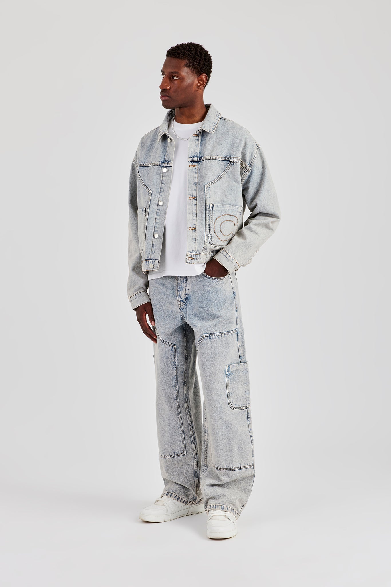 Carpenter Panel Denim Jacket - Antique Wash