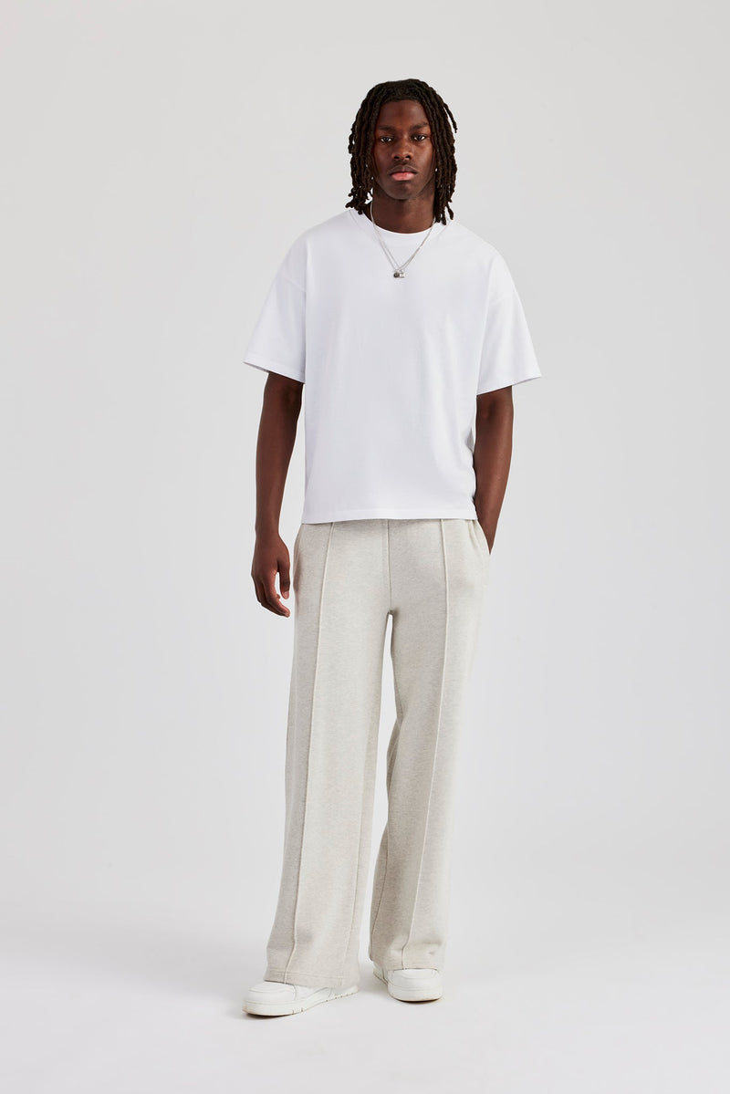 Straight Leg Jersey Trouser -  Ash Grey