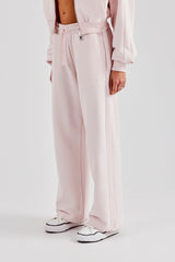 Wide Leg Panelled Jogger - Pink