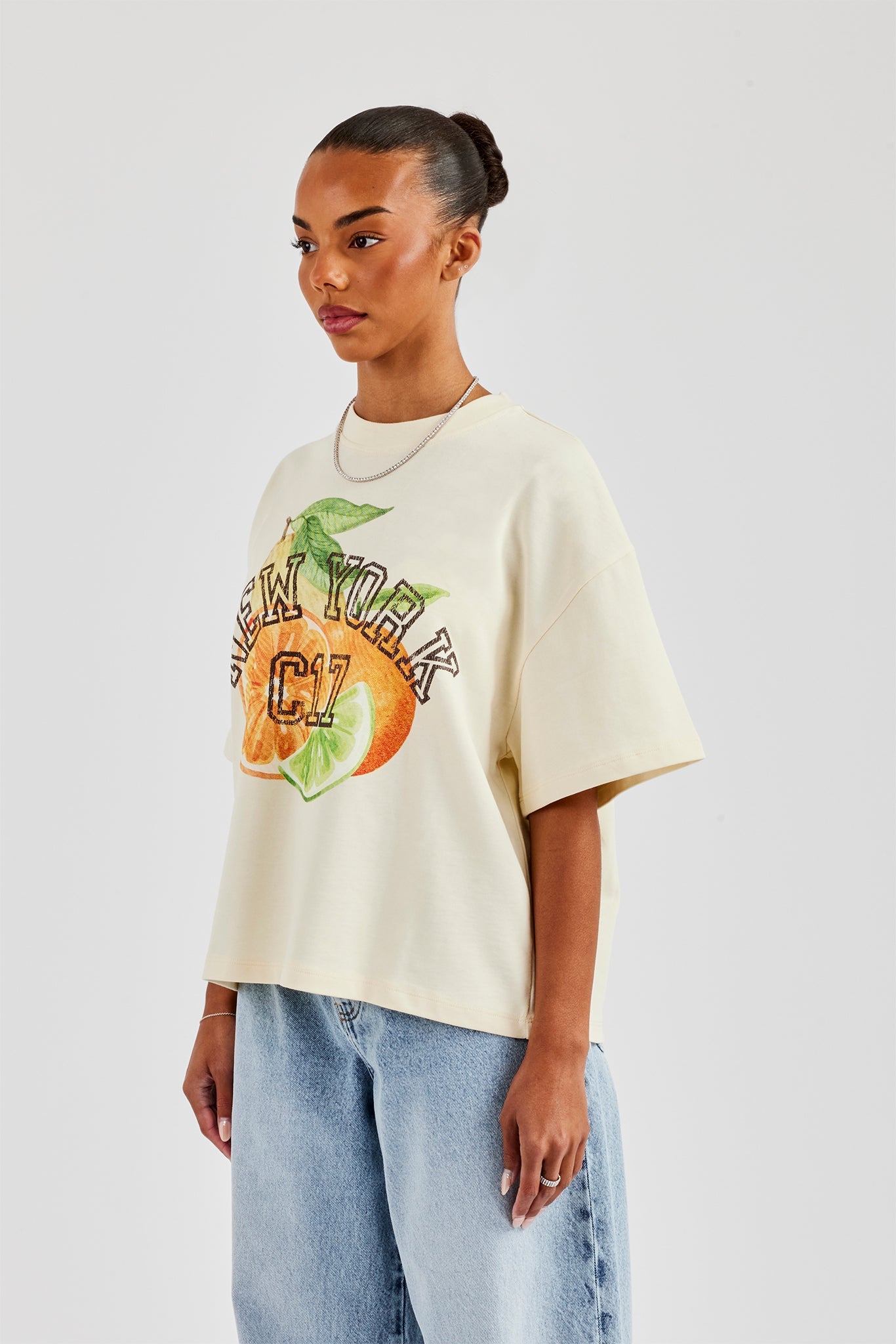 New York C17 Oversized T-Shirt - Yellow