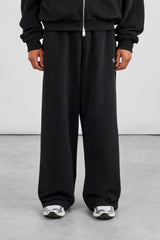 Embroidered Baggy Jogger - Black