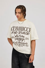 Boxy Sao Paulo Graphic T-Shirt - Off White