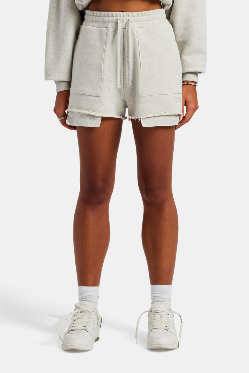 Esportivo Embroidered Short - Grey Marl