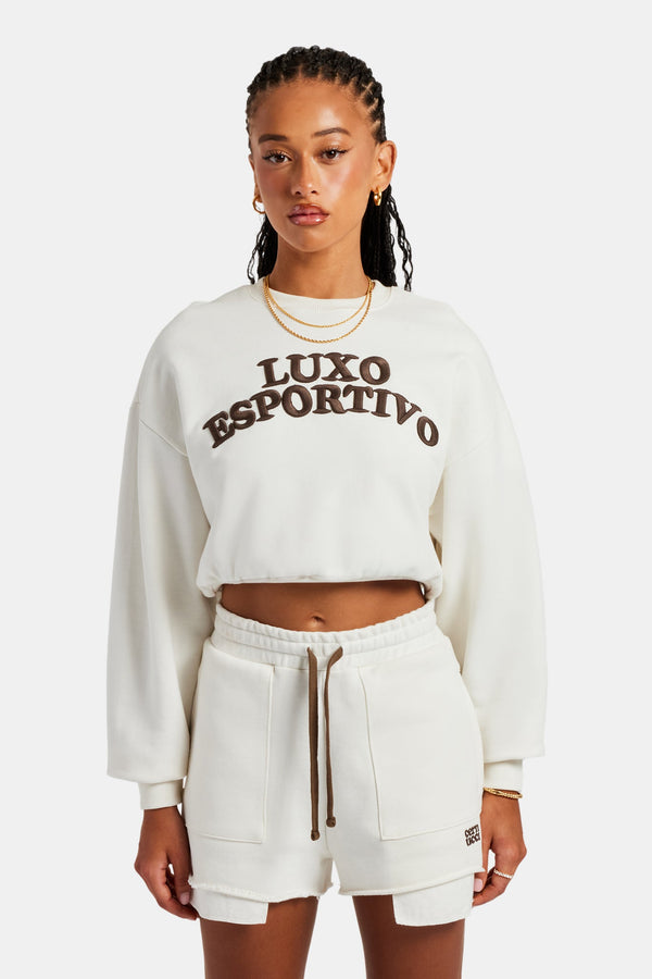 Esportivo Embroidered Sweatshirt - Off White