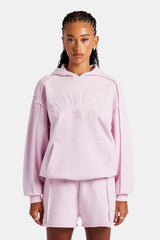 Overlock Oversized Hoodie - Pink