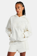 Overlock Oversized Hoodie - Off White