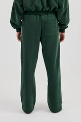 CCC Taping Wide Leg Jogger - Forest Green