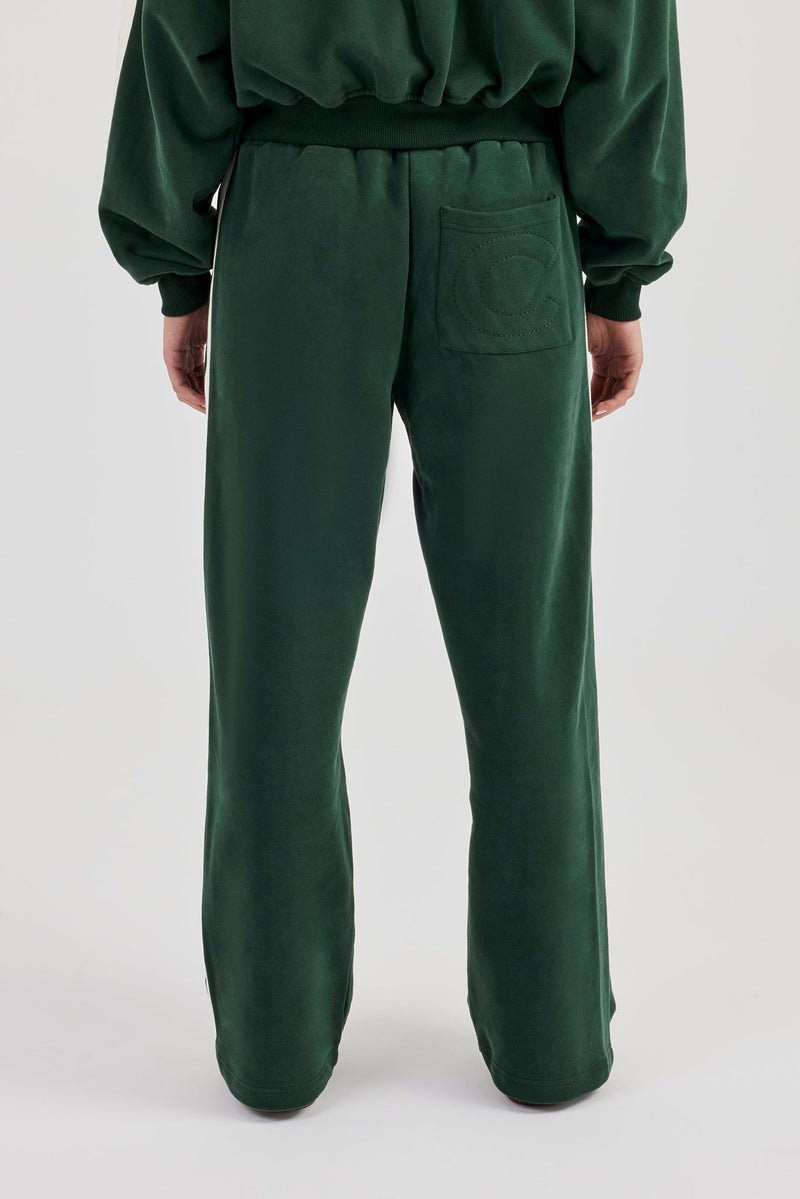 CCC Taping Wide Leg Jogger - Forest Green