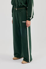 CCC Taping Wide Leg Jogger - Forest Green