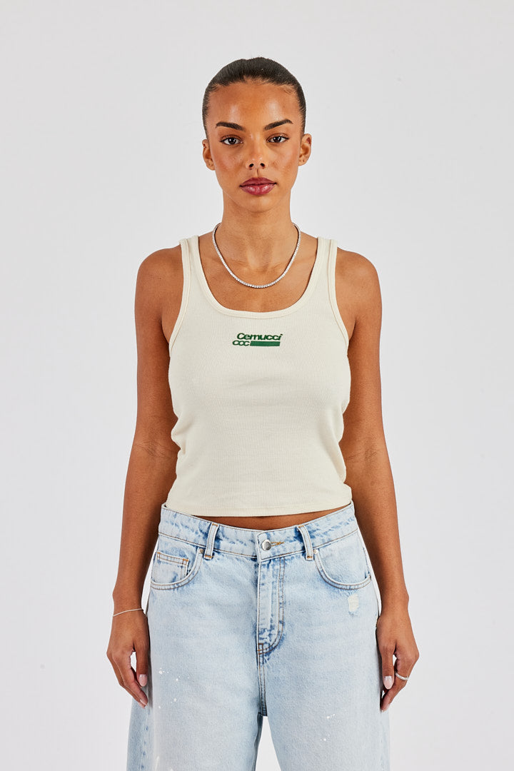CCC Scoop Neck Vest - Off White