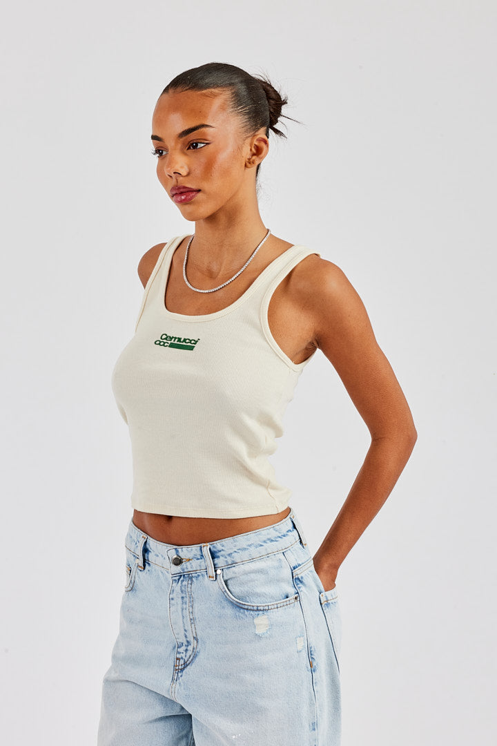 CCC Scoop Neck Vest - Off White