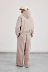 Mens Boxy Hoodie & Baggy Fit Jogger - Stone