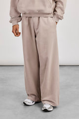 Mens Boxy Hoodie & Baggy Fit Jogger - Stone