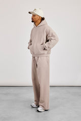 Mens Boxy Hoodie & Relaxed Jogger - Stone
