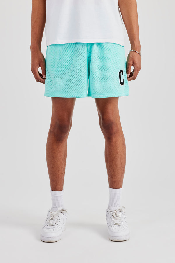 C Mesh Shorts - Aqua