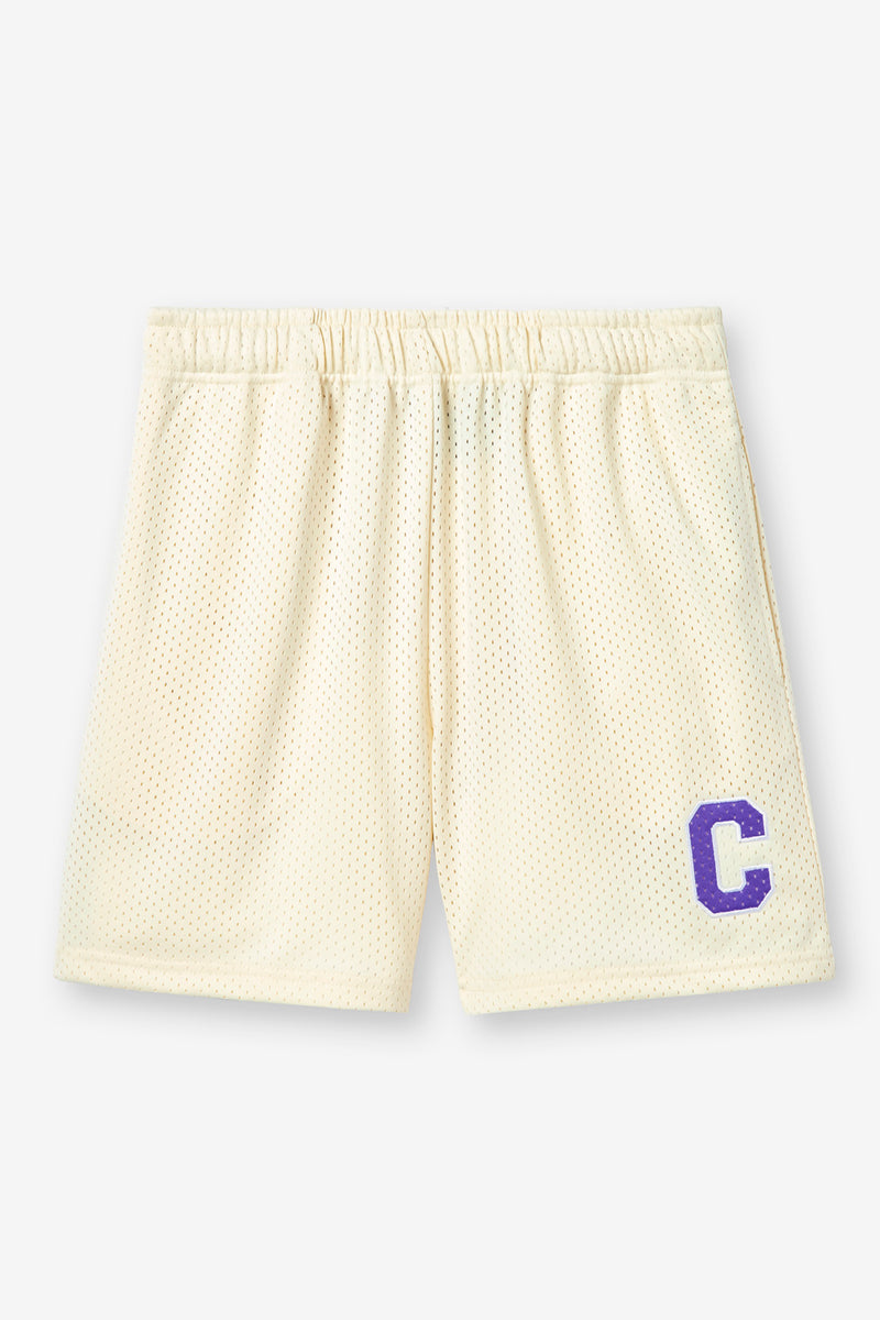 C Mesh Shorts - Cream