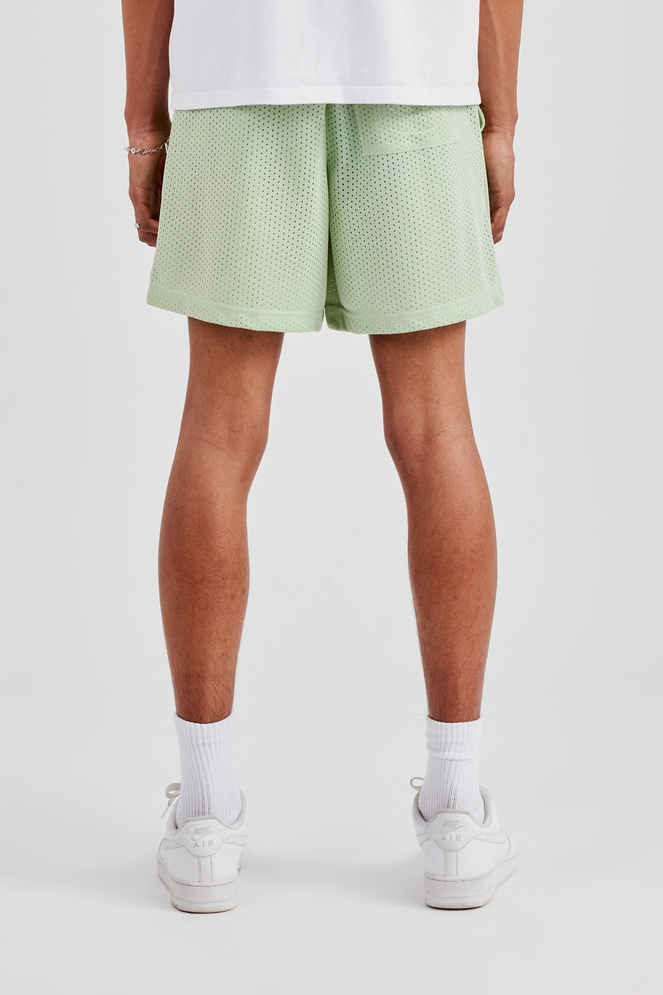 Cernucci Embroidered Mesh Short - Sage