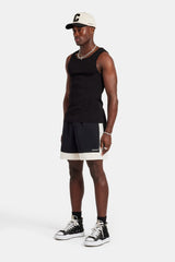 Cernucci Panel Mesh Short - Black