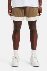 Cernucci Panel Mesh Short - Taupe