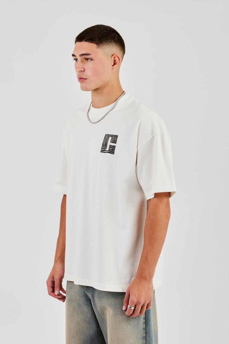 C Paris 75009 Oversized T-Shirt - Off White