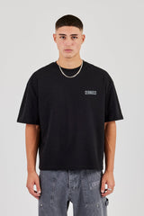 C Star Boxy T-Shirt - Black
