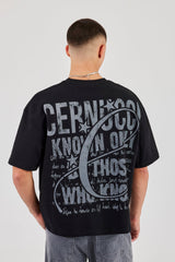 C Star Boxy T-Shirt - Black