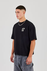 Since 2017 Back Print Boxy T-Shirt - Black