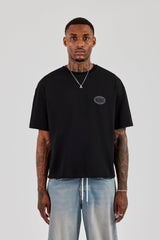 1886 Puff Print Boxy T-Shirt - Black