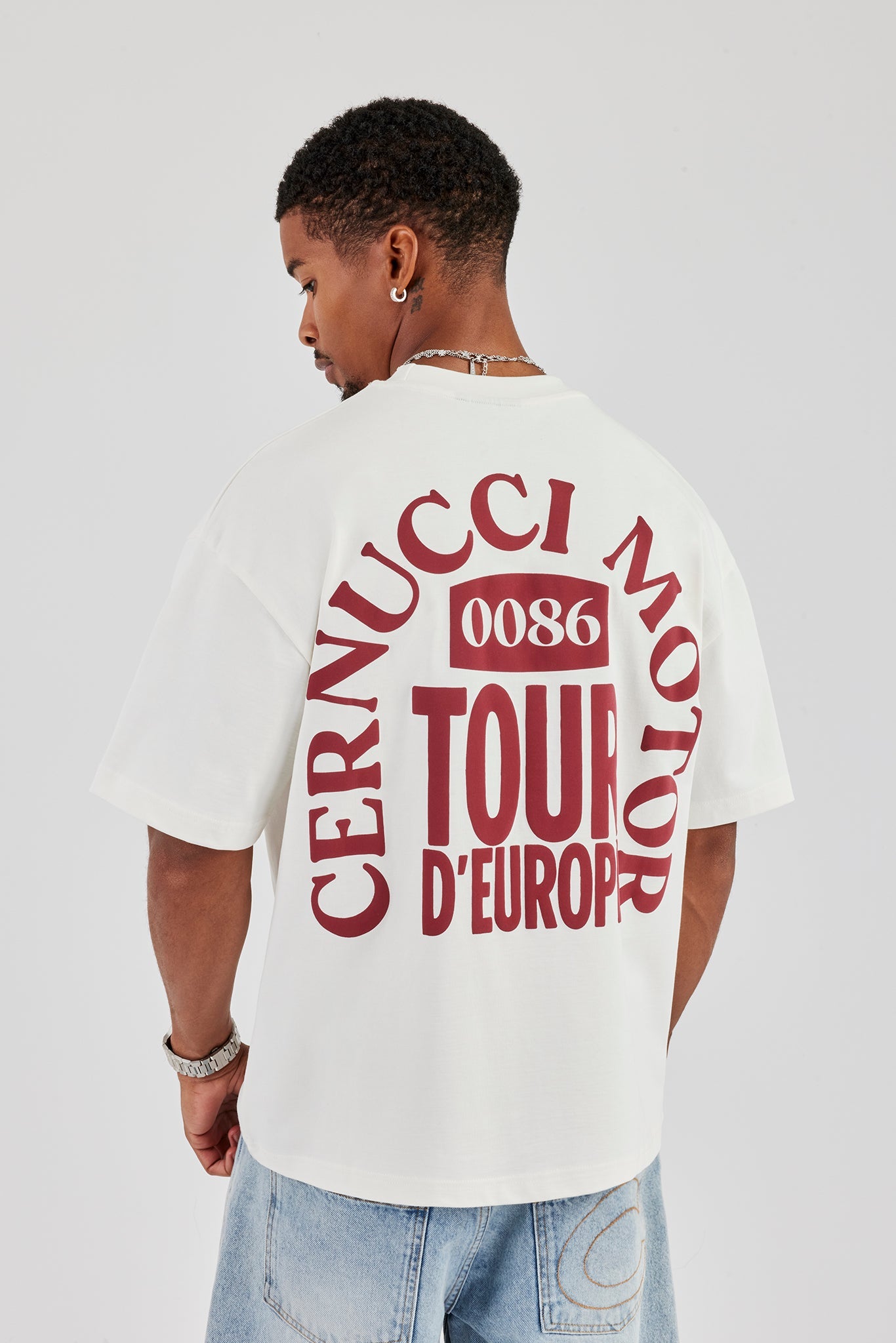 Cernucci Moto Tour T-Shirt - Off White