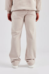 Washed Contrast Stitch Pearl Jogger - Stone