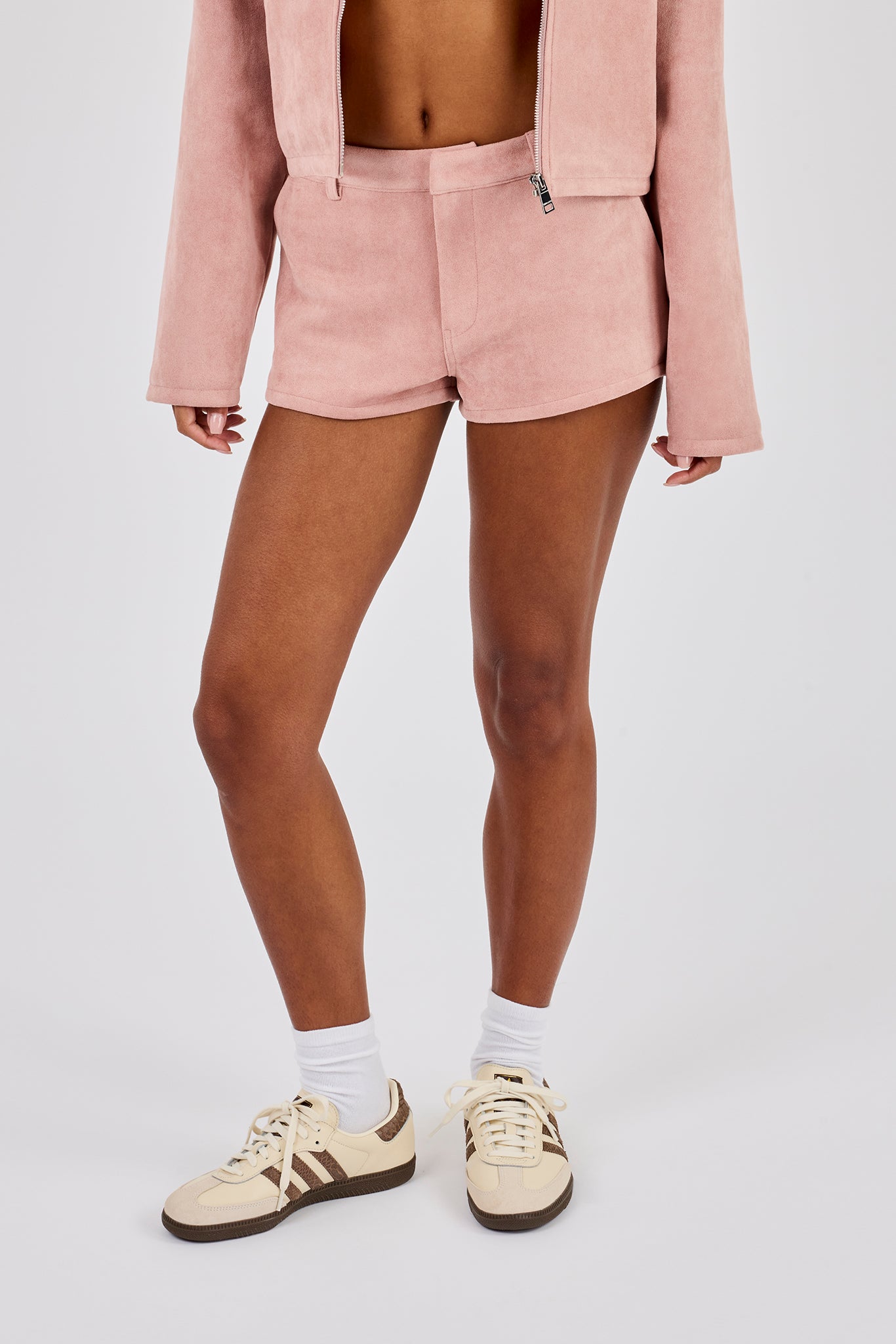 Suede Micro Short - Dusty Pink