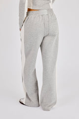 Soft Touch Panelled Jogger - Grey